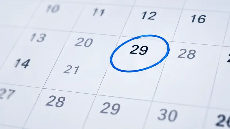Fristverlängerung im Kalender